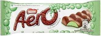 Aero Bubbly Mint Bar - 40g - Pack of 6 (40g x 6 Bars)
