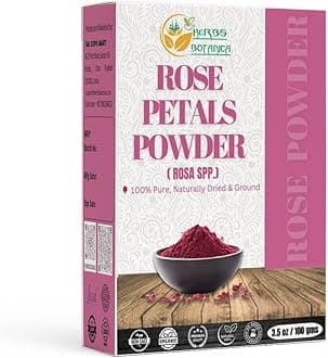 Rose Petal Powder Natural, 100% Natural for Face Mask, DIY Skin Care, Aromatherapy, No Preservatives or Colors, Chemical-Free Herbal Powder, 100 gm / 3.52 oz