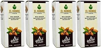 bonballoon Bitter Almond Oil Natural Undiluted Pure For Hair Skin Care Skincare Facial Body & Cold Pressed Premium No Additives Kosher Halal (4 oz / 120 ml) زيت اللوز المر