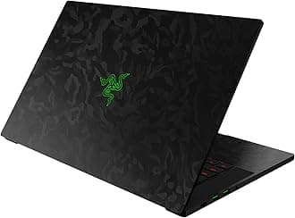 Razer Skin Vinyl Laptop Wrap: Blade 15 - Full Wrap - Premium 3M Cast Vinyl - Scratch Protection - Unique Designs & Finishes - Easy Application - Lenticular Camo - Black