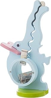 Wooden Elephant Piggy Bank for Kids Boys & Girls, Wood Interactive Coin Bank with Clear Belly, Saving Money Toy, Educational Gift for Toddlers Birthday & Decor