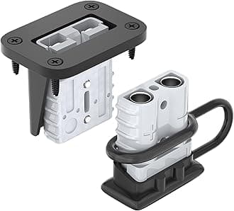 2PCS 50Amp Battery Quick Connect/Disconnect Connector,6 to 12 Gauge Battery Cable Connector, Wire Harness Plug Kit 12 to 36V for Car Winch Trailer