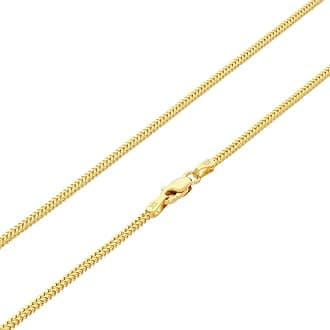 Nuragold 10k Real Yellow Gold Franco Square 1.5mm Box Chain Wheat Chain Necklace (16"-30") Dainty Italian Jewelry for Men & Women