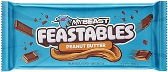 Mr.Beast Feastables Milk Chocolate With Peanut Butter Creamy Smoothness Delicious Texture Bar 2.1oz 60gm