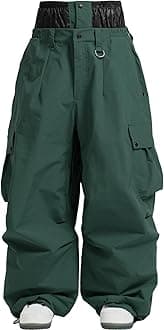 GSOU SNOW Women Men Ski Pants Snowboard Pants Super Baggy Snowboarding Loose Snow Sport Insulation Waterproof Windproof
