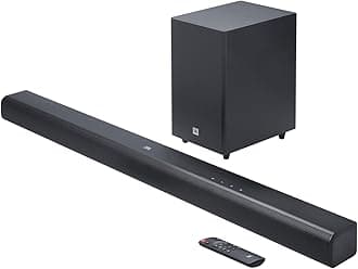 JBL Cinema SB550 3.1 Channel Soundbar with 250W Dolby Audio, Wireless 5.25" Subwoofer, HDMI ARC, Optical Input & Bluetooth Streaming for TV, Home Cinema Audio System, Black