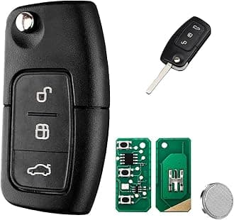 3 Buttons Flip Remote Key 433MHz 4D63 Chip HU101 Blade for Ford Focus Fiesta MK2 MK6 Mondeo C-max S-max Galaxy