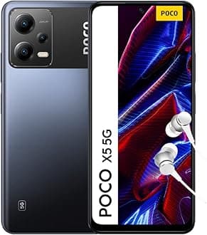 POCO X5 5G Black 8GB RAM 256GB ROM, 6.67” 120Hz FHD+ AMOLED, Snapdragon 695, 48MP Tripple AI Camera, 5000mAh, NFC (UK Version 2 Year Warranty)