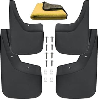 Mud Flaps Compatible with Chevy Silverado 2014-2018 Mud Guards Splash Guards Tire Protector Mudguard No Drilling Required Mudflaps Accessories