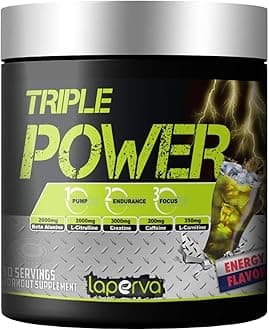 lapervapre workout powder | Triple Power Pre Workout (Energy Flavour, 30 servings)