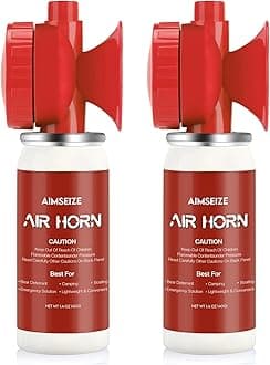 Loud Air Horns for Safety: Boat Horn Marine Bear Horn - 124dB Fog Hand Held Air Horns for Sporting Events