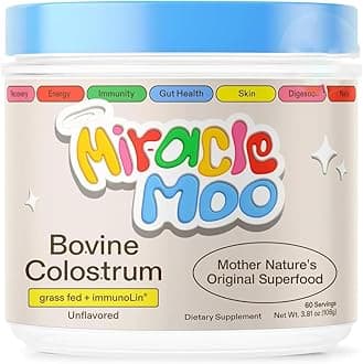 Mir-acle Moo Bovine Colostrum – Immune System Support, Unflavored, 60 Servings