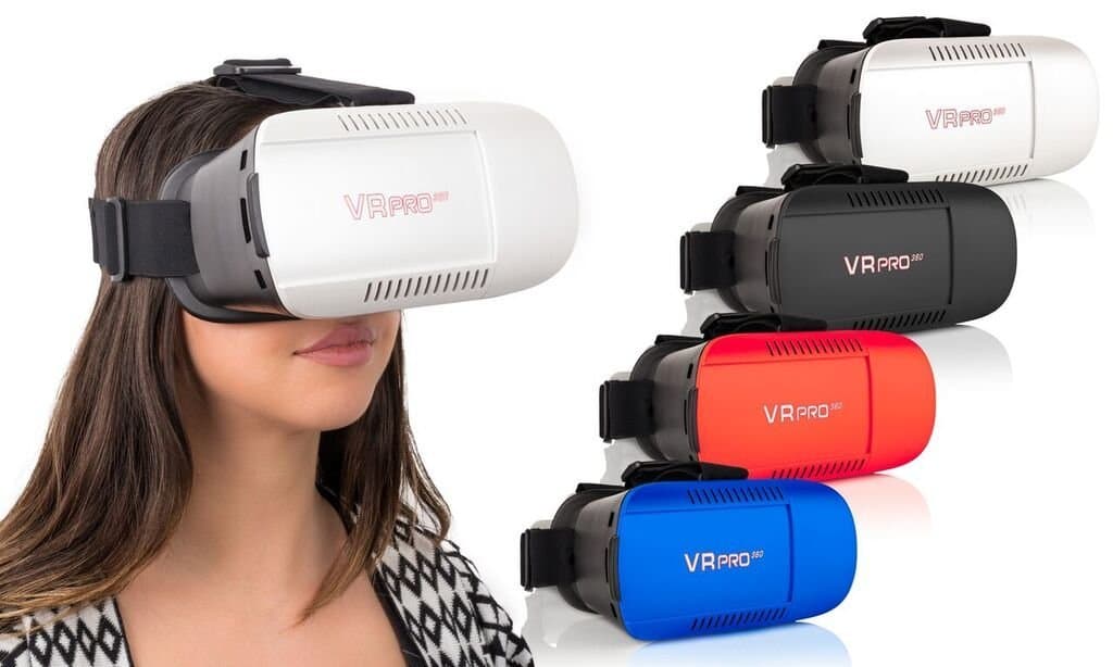 3D Vr Virtual Reality Glasses with Head-mounted Headband for 3.5-6.0 Inch Iphone Samsung Note Lg Nexus HTC Moto Google Black Berry Mobile Smartphones Colors Avaliable (Black)