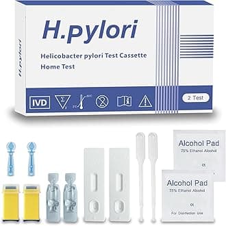 Helicobacter Pylori (H. Pylori) Home Test Kit - Fast and Accurate, Self-Test at Home, Results in 10-15 Minutes, No Lab Visit Required —4628