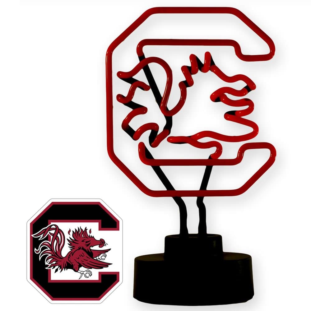South Carolina Gamecocks Table Top Neon Light