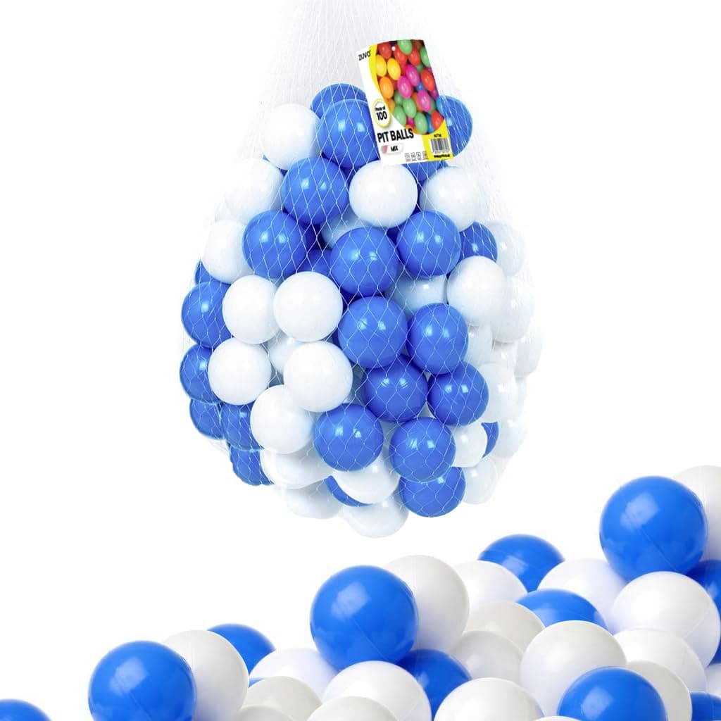 Ball Pit Balls (100 Pack) Blue – Crush-Proof 5.5cm Plastic Balls for Kids | Safe, Smooth & BPA-Free | Indoor & Outdoor Play for Toddlers & Babies