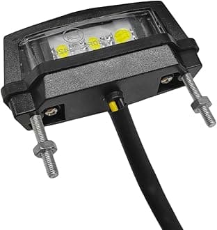 License Plate Lamp Assembly, 12V LED Bright Motorcycle Rear Tail Brake Light Turn Signals, 6K Waterproof Tail Light License Plate Lamp Universal for Most Motorbikes