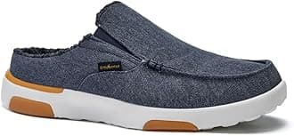 OrthoComfoot Comfortable Men's Loafers & Slip-Ons, Plantar Fasciitis, Foot and Heel Pain Relief, Orthopedic Casual Slippers Diabetic Bunions Boat Walking Shoes