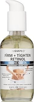 Reshape+ Retinol Firming Body Oil Skin Care Moisturizer W/Vitamin E - Nourishing, Lifting, & Hydrating Body Oil To Improve Look Of Wrinkles, Crepey Skin, Dry Skin, & Stretch Marks, 3.8 Fl Oz