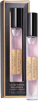 Victoria's Secret Bombshell Oud Eau de Parfum Rollerball, Notes of Spice, Pink Saffron & Peony Travel Size Mini Perfumes for Women (0.23 oz)