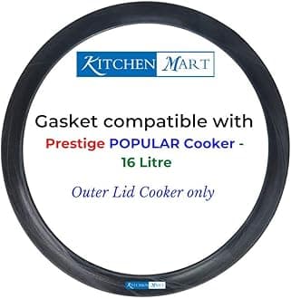 Kitchen Mart Gasket compatible with Prestige Popular Pressure cooker (16 Liters)