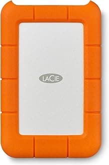 LaCie Rugged Mini, 1TB, 2.5", Portable External Hard Drive, for PC Mac iPad and iPhone, Data Rescue Service (LAC301558)