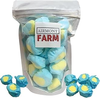 Freeze-Dried Candy Salt Water Taffy 2 oz - Cut To Bite Sized Pieces - Ships In Box - Deliciously Crunchy, Intense Flavor, Lightweight Snack (Passionfruit)