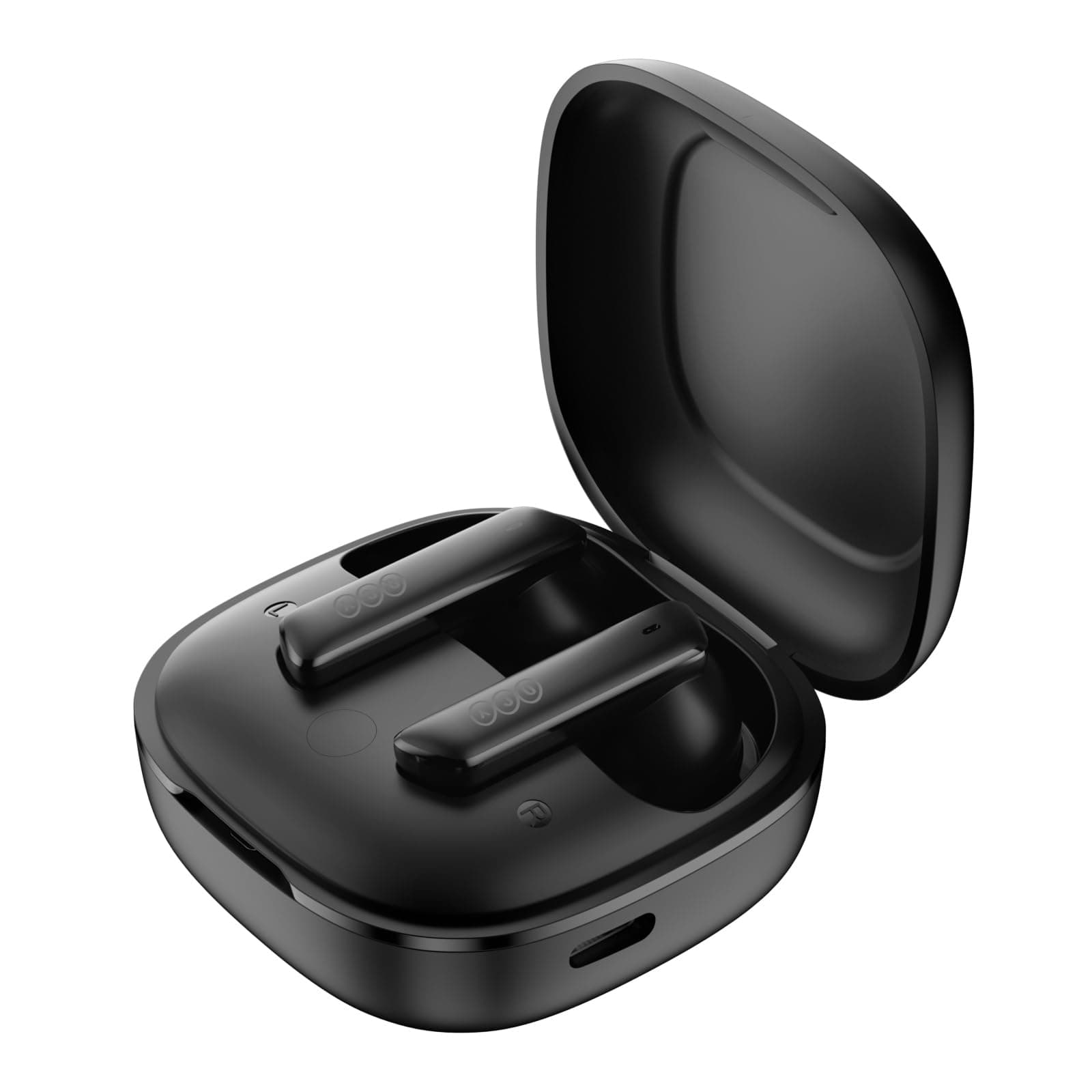 QCY Melobuds ANC Multi-Mode Active Noise Cancelling Wireless Earbuds, AI-Enhanced Calls Bluetooth 5.2 Headphones with 6 Mics, Anti-Wind Noise, App for Custom EQ (Black)