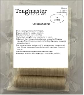 2 x 23mm Collagen Sausage Casings (40ft Pack)