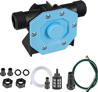 - KITLUCK Hand Drill Pump, 750GPH Drill Powered Water Transfer Pump with Water Hose, Oil Tube and Adapter, Manual Water Pump for Drill, Small Self-Priming Electric Drill Pump for Water, Diesel