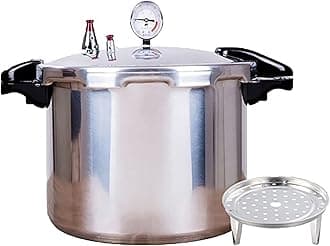 22 Quart Pressure Canner Cooker & Induction Compatible Built-in luxury digital pressure gauge With 1 steaming tray & | Delivery from DE
