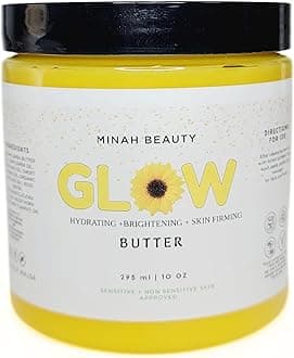 Glow Butter, Skin Hydrating & Firming Face Butter with Shea Butter, Avocado Oil & Vitamin C