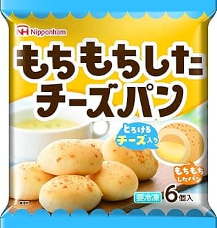 Frozen Nippon Ham Mochi Mochi Cheese Pan, Pack of 6 x 4 Bags