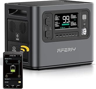 2048Wh Portable Power Station 2400W (Peak 4800W),P210 LiFePO4 Battery Generator,AC Fast Charging, 12V/25A XT60 DC output port,UPS Power Outages,Home Backup,Camping(Solar Panel Optional)