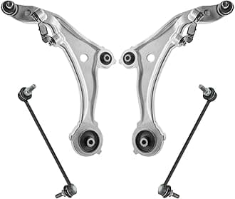 TRQ Front Suspension Kit Control Arm with Ball Joint Sway Bar Stabilizer Link Compatible with 2009-2014 Nissan Murano