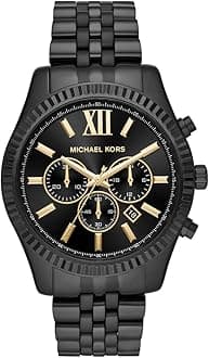 Lexington Watch for Men, 44mm Quartz Chronograph Movement with Stainless Steel Strap