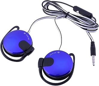 Wired Clip Headphones | 3.5mm Ear Hook Fitness Earbuds - Running Exercise Workout Gym Ear Buds Compatible with A Variety of Mobile Phones