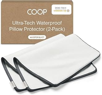 2 Pack - Lulltra Zippered Pillow Protector Covers - Hypoallergenic - Bamboo Derived Rayon Cover - Machine Washable - 15 Year Warranty (Queen)