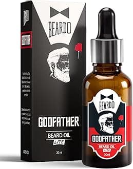 Godfather Lite Beard and Moustache Oil, 30 ml | Non-Sticky, Light Beard Oil for Men| Pleasant Fragrance | Ideal for daily use .