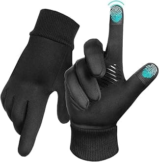 LOUXPERTWinter Gloves for Men Women Cycling: Waterproof Gloves for Cold Weather Touchscreen Finger