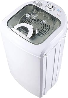 Portable 2-in-1 Washing Machine & Spin Dryer - Automatic Camping Washer, 7.5KG Top Loading, Timing Function, Energy/Water-saving, Easy Operation