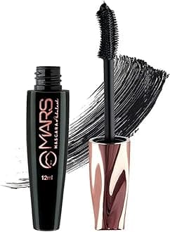 MARS Fabulash Volumising Mascara | Up to 18 Hours Stay | Waterproof with Intense Jet Black Color (12ml) (Black)