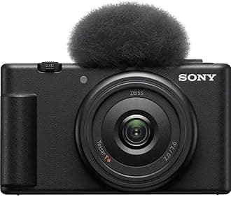 Sony ZV1F/B Vlog Camera for Content Creators and Vloggers Large 1 inch Sensor with Wide Angle 20mm Lens, Black (Renewed)