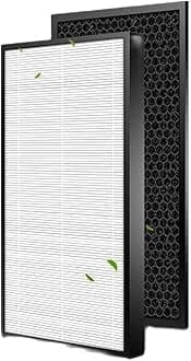 HEPA Filter H13 ,Compatible For Panasonic,Air Purifier Filter Replacement Collect Dust Hepa F-ZXFP35X And Activated Carbon Filter F-ZXFD35X Set For F-PXF35M