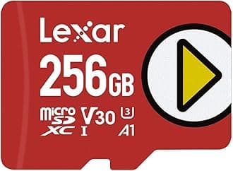 Lexar PLAY 256GB microSDXC UHS-I Card Read Up to 150MB/s Compatible with Nintendo Switch Portable Gaming Devices Smartphones Tablets (LMSPLAY256G-BNNNU)