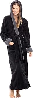 Sherpa Robes for Women Long, Womens Robes Long Hooded Bathrobes for Women, Plus Size Robe