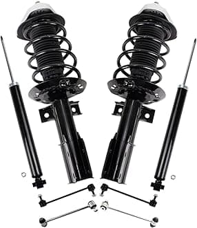 TRQ Front & Rear Suspension Kit Compatible with 2014-2016 Mercedes-Benz E250 2010-2016 E350 2015 E400 2013-2014 E550