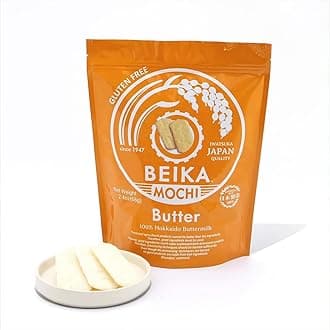 [Beika Mochi] Butter Flavor Japanese Rice Mochi Snack | Gluten-Free | Made with 100% Japanese Rice & Hokkaido Buttermilk (68g)