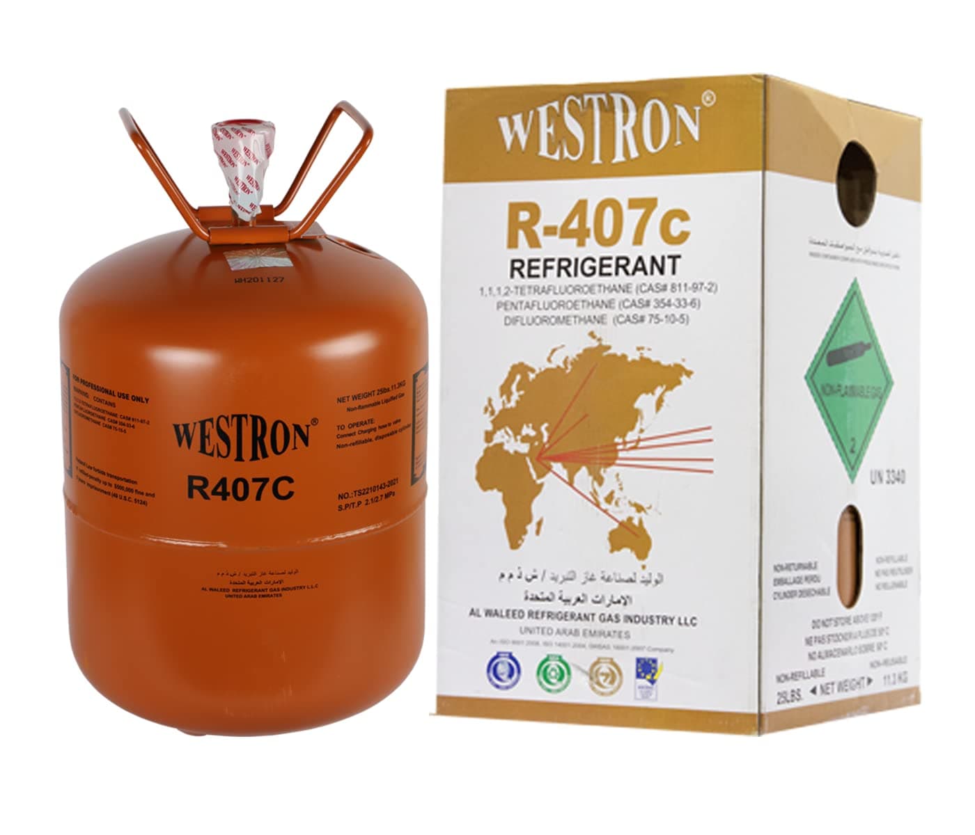 R407C REFRIGERANT GAS - WESTRON