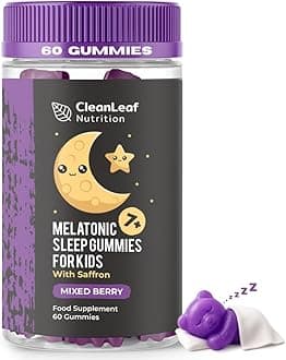 Natural Sleep Support Gummies for Kids - Melatonic Formula for Restful Nights, Childrens Sleep Gummies Promoting Natural Melatonin Production, Promotes Healthy Sleep Patterns, 60 Count